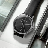 Sternglas Asthet Automatic Watch | Anthracite Dial / Premium Black Strap