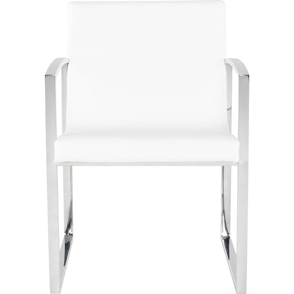 Nuevo Clara Dining Chair | White Matte