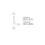 Artemide Nur 2-Wire Gloss Mini Dimmable Suspension LED Light 28W UNV UL