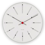 Arne Jacobsen Bankers Clock 210/290/480 | White 43630/43640/43650