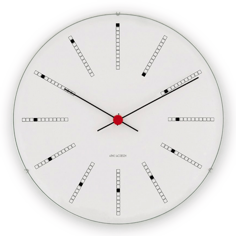 Arne Jacobsen Bankers Clock 210/290/480 | White 43630/43640/43650