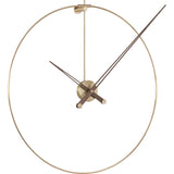 Nomon New Anda G Wall Clock | Walnut/Brass