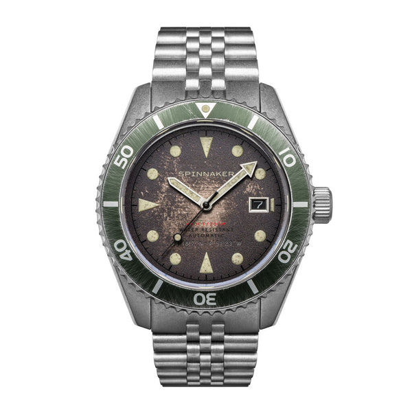 Spinnaker Wreck SP-5089-22 Automatic Watch | Brown/Steel