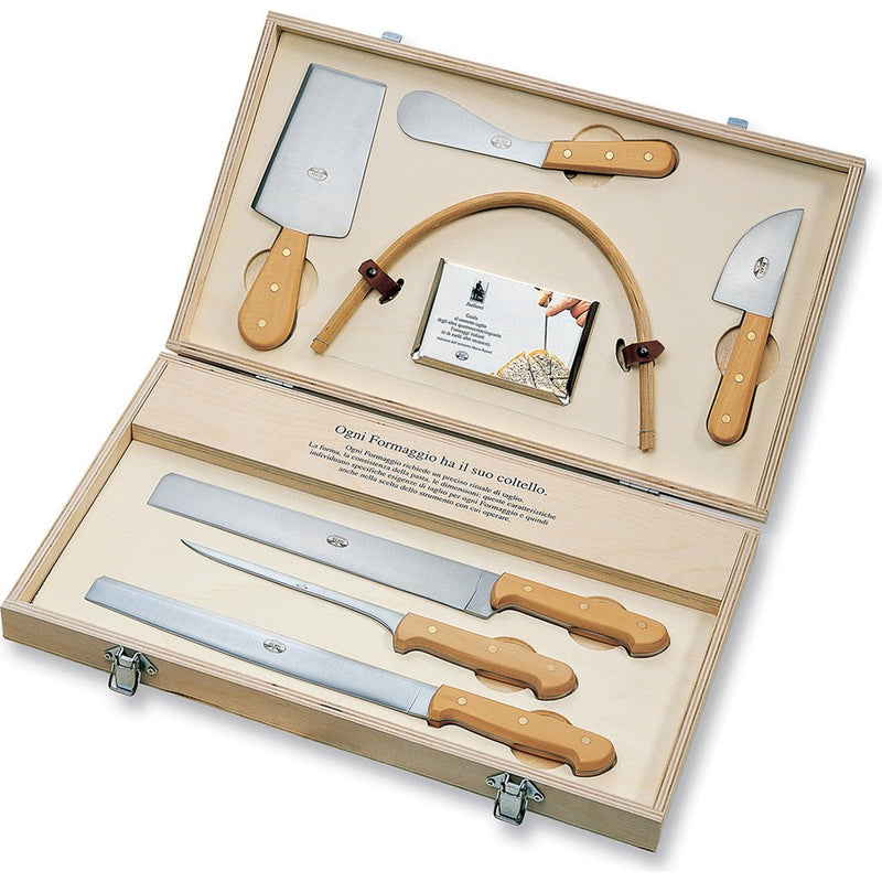 Coltellerie Berti Italiani Cheese Knife Set | Boxwood Handles-450