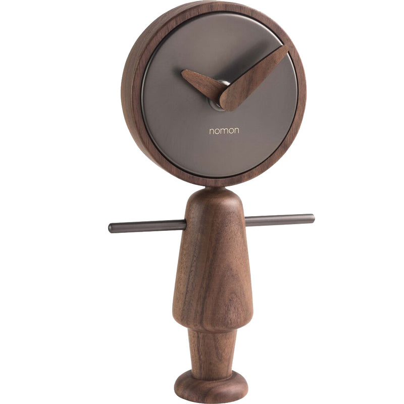 Nomon Nene T Table Clock | Walnut/Brass