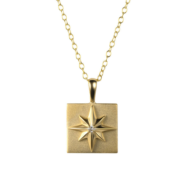 Awe Inspired North Star Charm Necklace | Standard Cable Chain