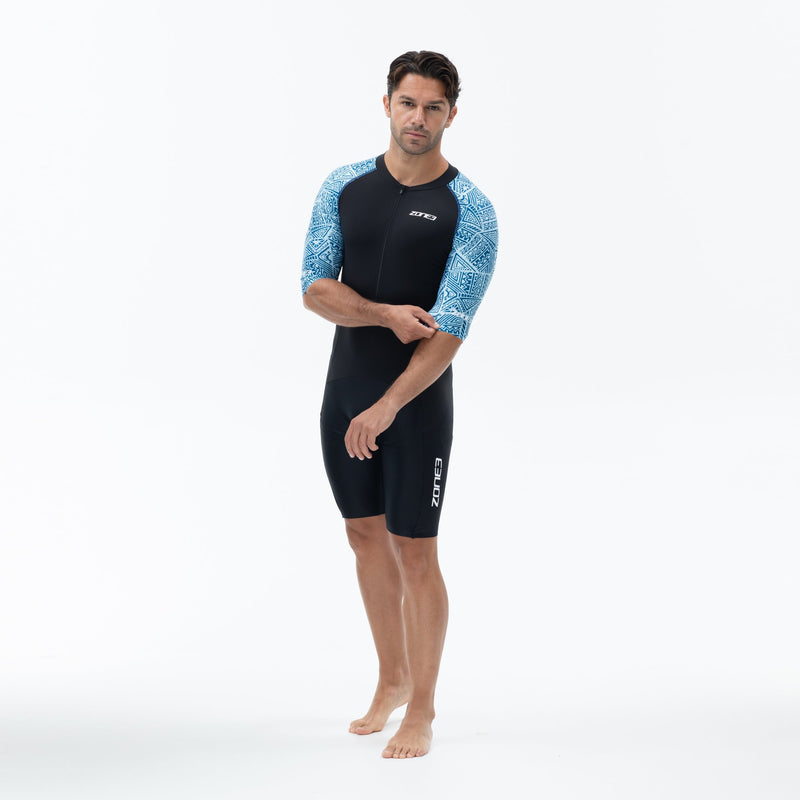 Zone3 Men's Lava Short Sleeve Trisuit