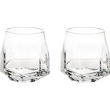 Vista Alegre Gemstone Case & 2 Old Fashion Whiskey Glasses