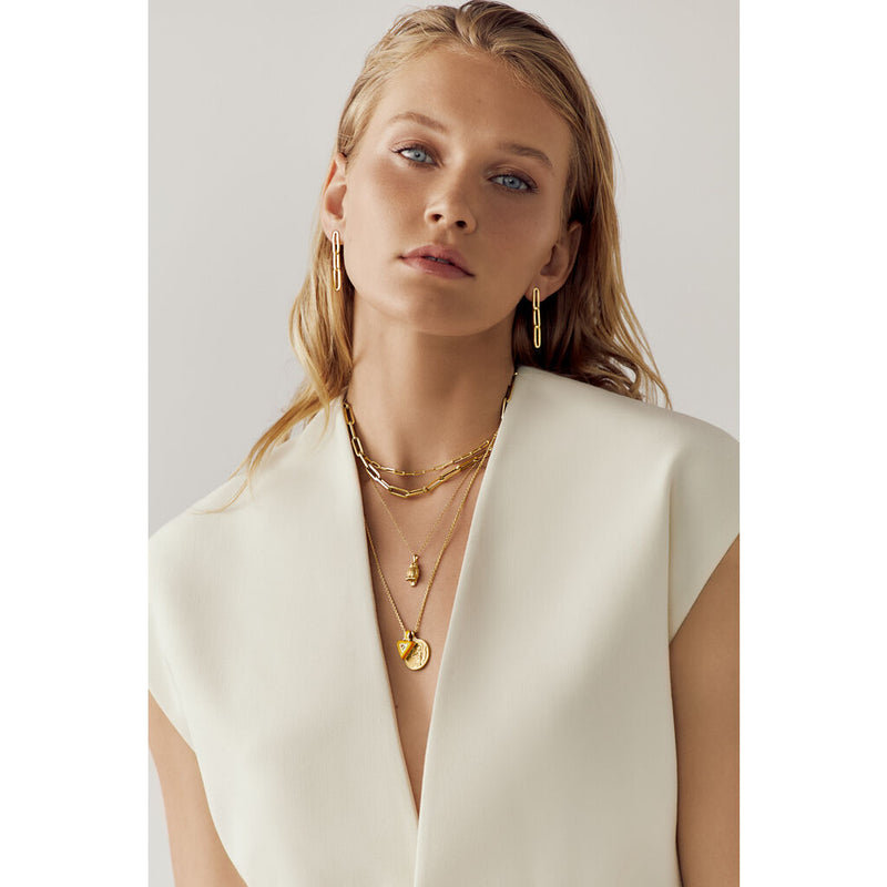 Awe Inspired Owl Charm Necklace | Standard Cable Chain