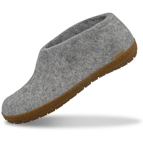 Glerups The Shoe with Natural Rubber Sole | Honey Grey