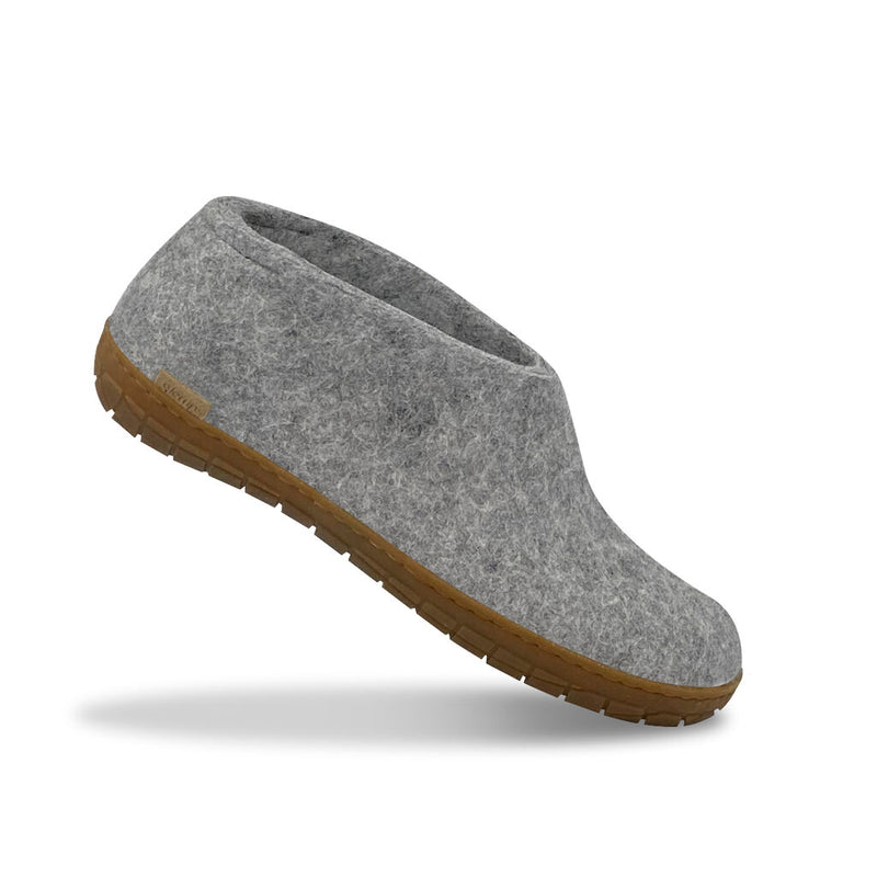 Glerups The Shoe with Natural Rubber Sole | Honey Grey