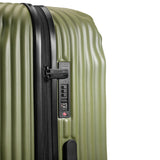 Crash Baggage Stripe Trolley Suitcase - Olive