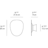 Artemide Facce Wall/Ceiling Prism Raised LED Light | 7W 3500K 80CRI Dim 2-Wire 120V