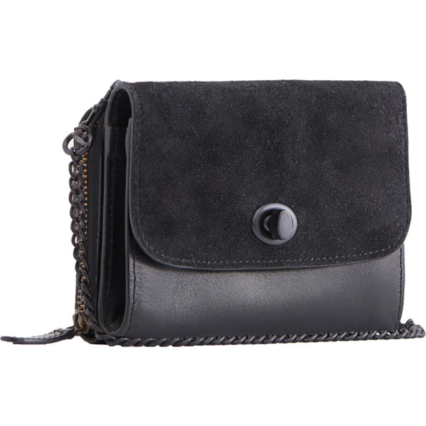 Kiko Leather Two-Tone Crossbody | Black
