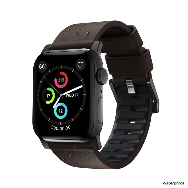 Hello Nomad Active Apple Watch Strap Pro 40mm/38mm | Classic Brown Leather