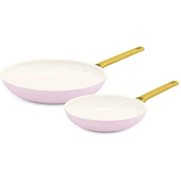 Greenpan Reserve Ceramic Nonstick 8" & 10" Open Frypan Set | Blush
