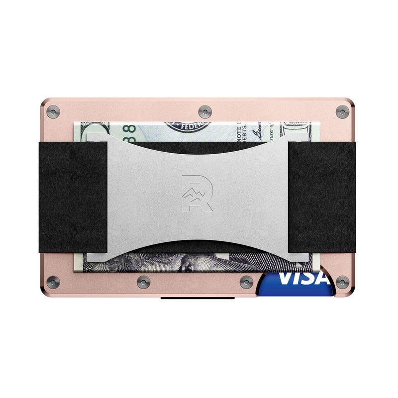 The Ridge Aluminum Wallet | Rose Gold