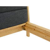Greenington Santa Cruz King Platform Bed with Fabric | Wheat
