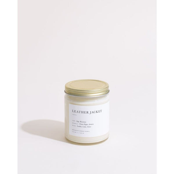 Brooklyn Candle Studio Minimalist Candle | Leather Jacket