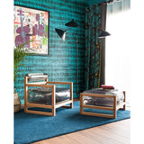 MOJOW Yoko Armchair | Wood & PVC