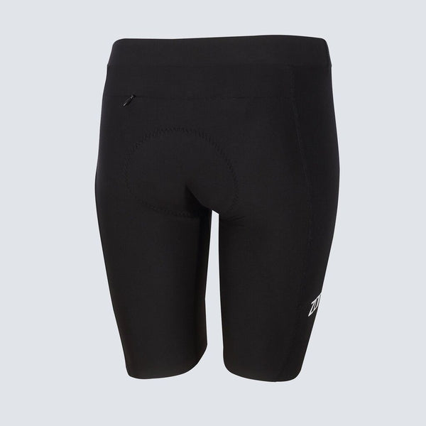 Zone3 Women's Lava Long Distance Shorts | Black/Green