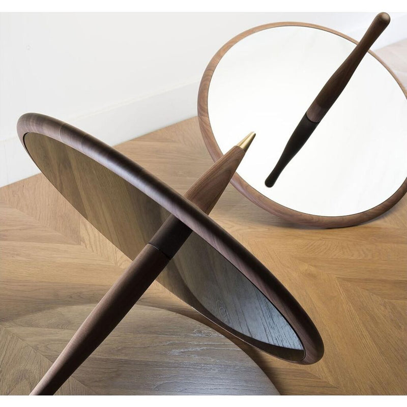 Nomon Peonza Spinning Top | Walnut, Ash and Bronze