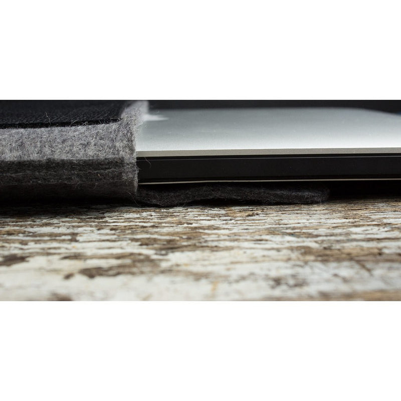 Kiko Leather 13 MacBook Tuck Away Sleeve | Black 500