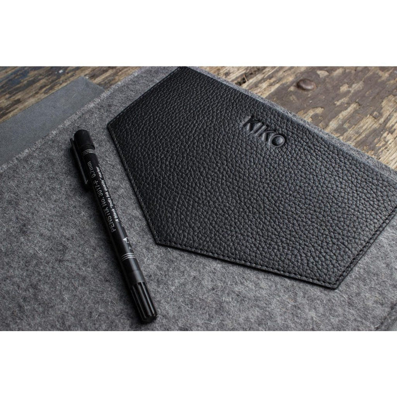 Kiko Leather 13 MacBook Tuck Away Sleeve | Black 500