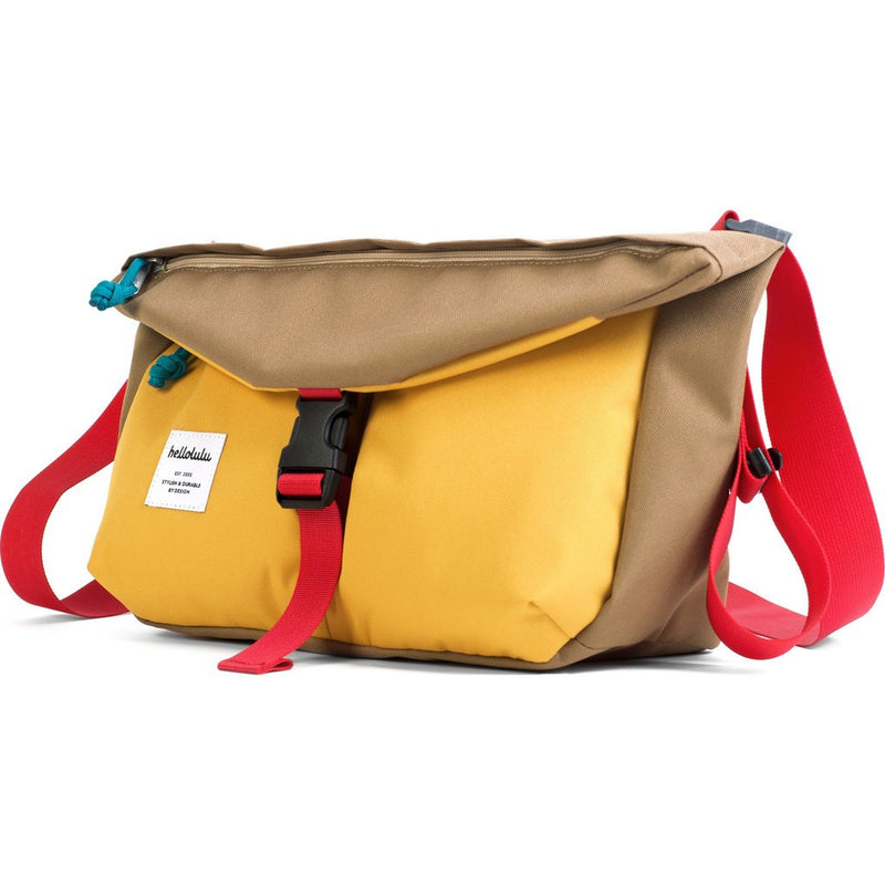 Hellolulu Duff Messenger Bag | Yellow/Khaki HLL-50109-KAH