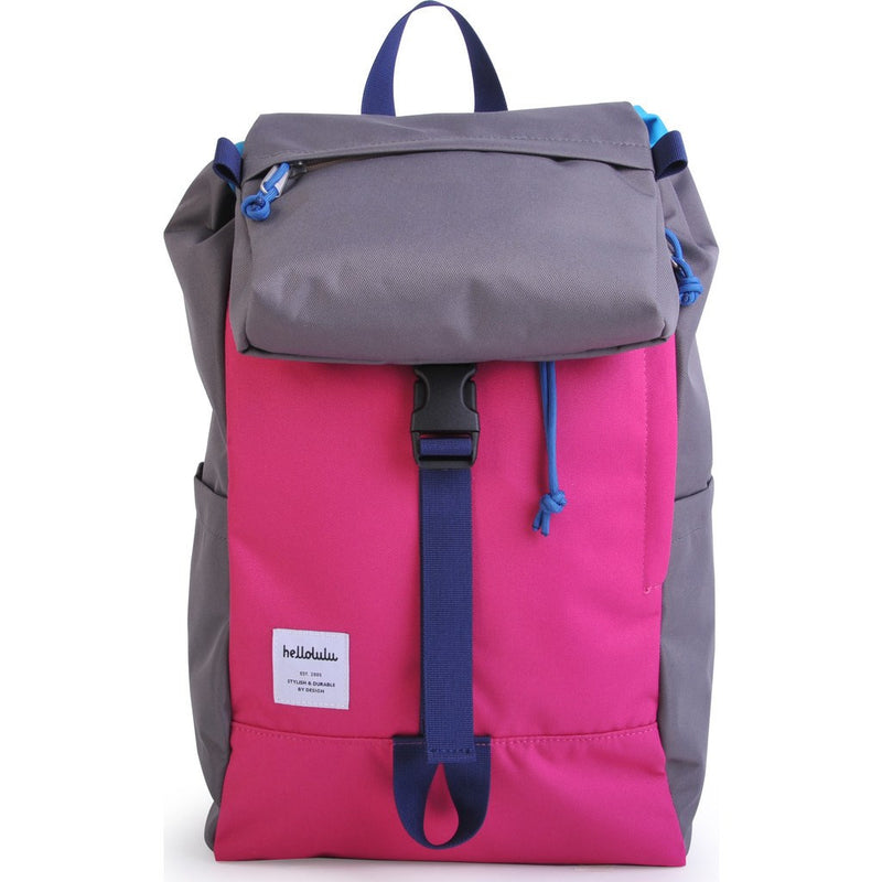 Hellolulu Sutton Drawstring Backpack | Pink/Dark Grey HLL-50110-PNK