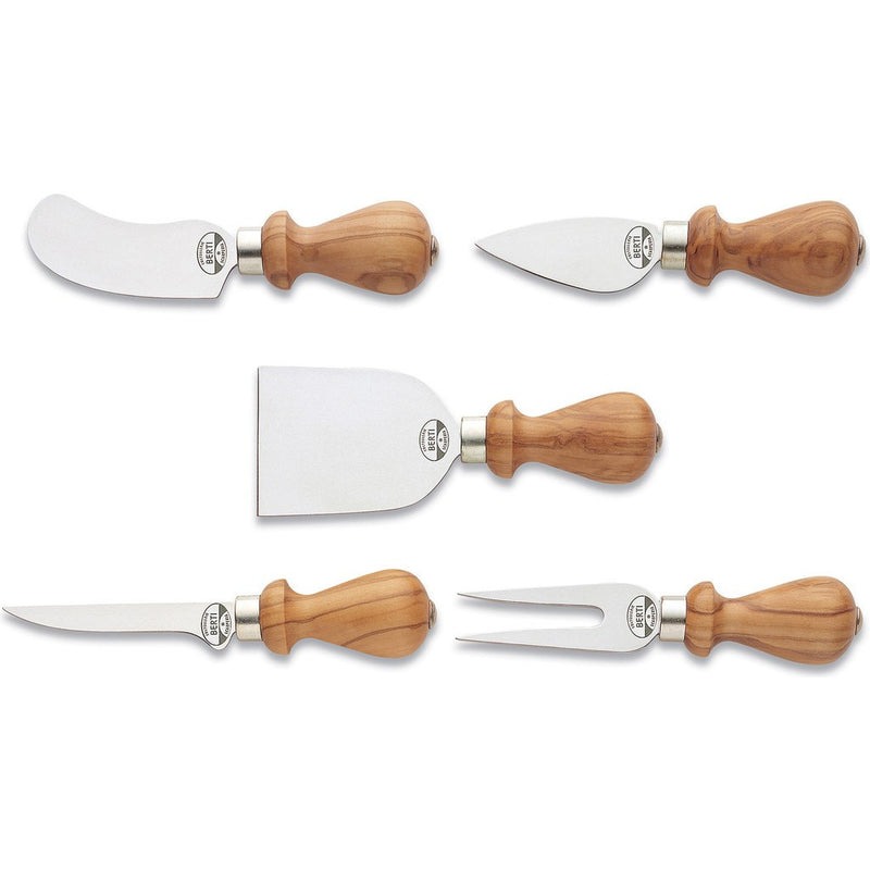 Coltellerie Berti Piccoli Italiani Cheese Set | Olive Wood Handles-501