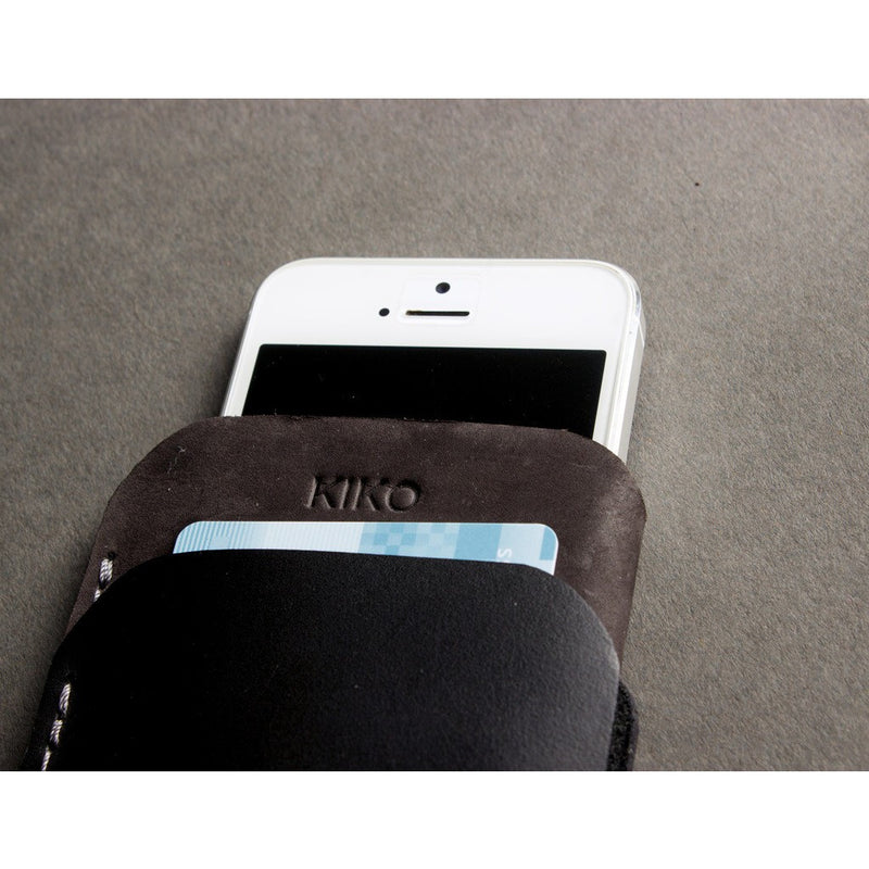 Kiko Leather iPhone 6/6s Plus Sleeve Wallet | Black 503