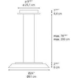 Artemide Febe Suspension LED Light | 30W 3000K 90CRI DIM 2-WIRE/0-10V