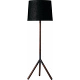 Mater Furniture Lathe Floor Lamp | Black Shade