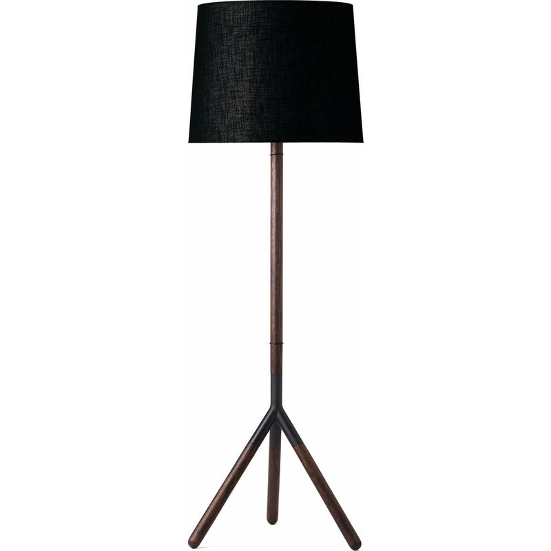 Mater Furniture Lathe Floor Lamp | Black Shade