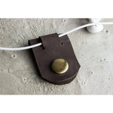 Kiko Leather Cable Holders | Brown 517