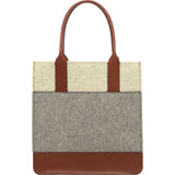 Graf Lantz Jaunt Tote Bag | Granite & Heather White Felt / Sienna Leather 5201Gs