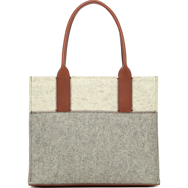 Graf Lantz Jaunt Petite Bag | Granite & Heather White Felt / Sienna Leather 5202Gs