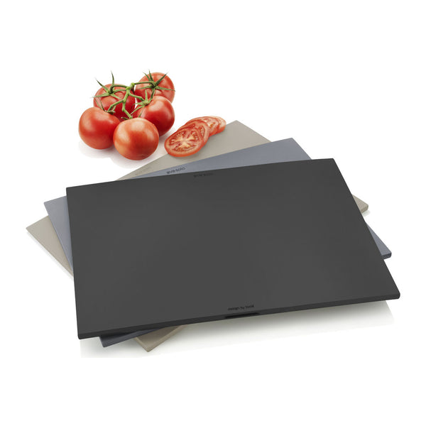 Eva Solo 3 Piece Cutting Boards w/Holder | Grey Tones- 520400