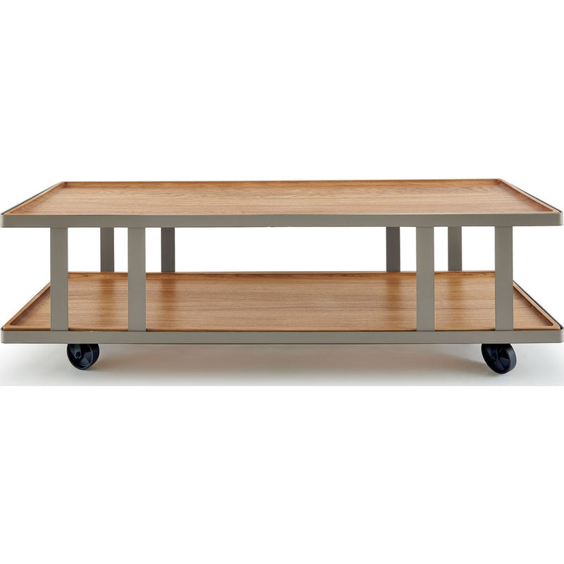 Atipico Hutch Bookcase | Silk Gray/Oak 5205