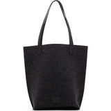 Graf Lantz Hana Tote Bag | Charcoal Felt / Black Leather 5250Chb