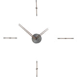 Nomon Mini Merlin 4 T Wall Clock | Graphite Finished Brass/Walnut