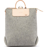 Graf Lantz Bedford Backpack | Mini Granite Felt / Natural Leather 5339Gnt