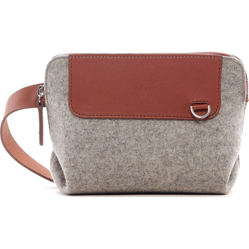 Graf Lantz Bedford Belt Bag | Granite Felt / Sienna Leather 5343Gs