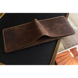 Kiko Leather Straight Cut Bifold Wallet | Brown