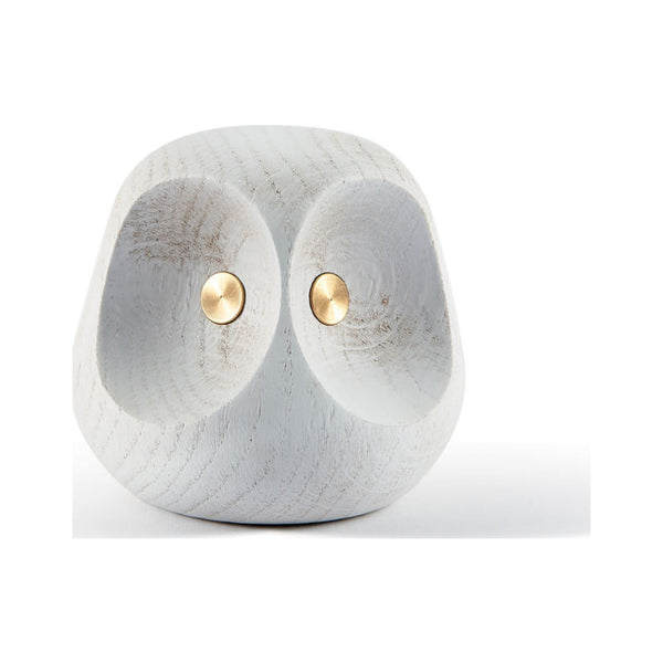 Atipico Corbaris Medium Wooden Owl | Snow 5407
