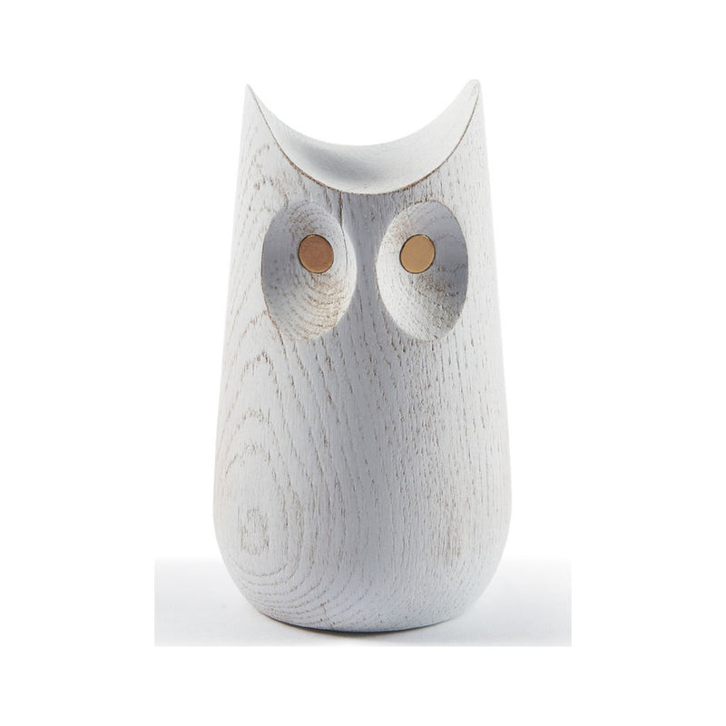 Atipico Savis Medium Wooden Owl | Snow 5417