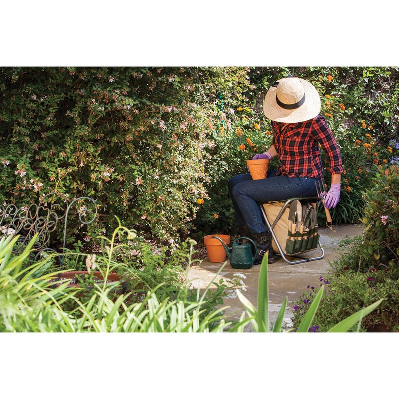 Picnic Time Oniva Gardener Folding Seat w/ Tools