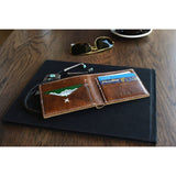 Kiko Leather X Bifold Wallet | Tan