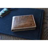 Kiko Leather X Bifold Wallet | Tan